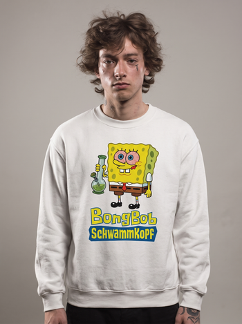 Model traegt Bongbob Crewneck