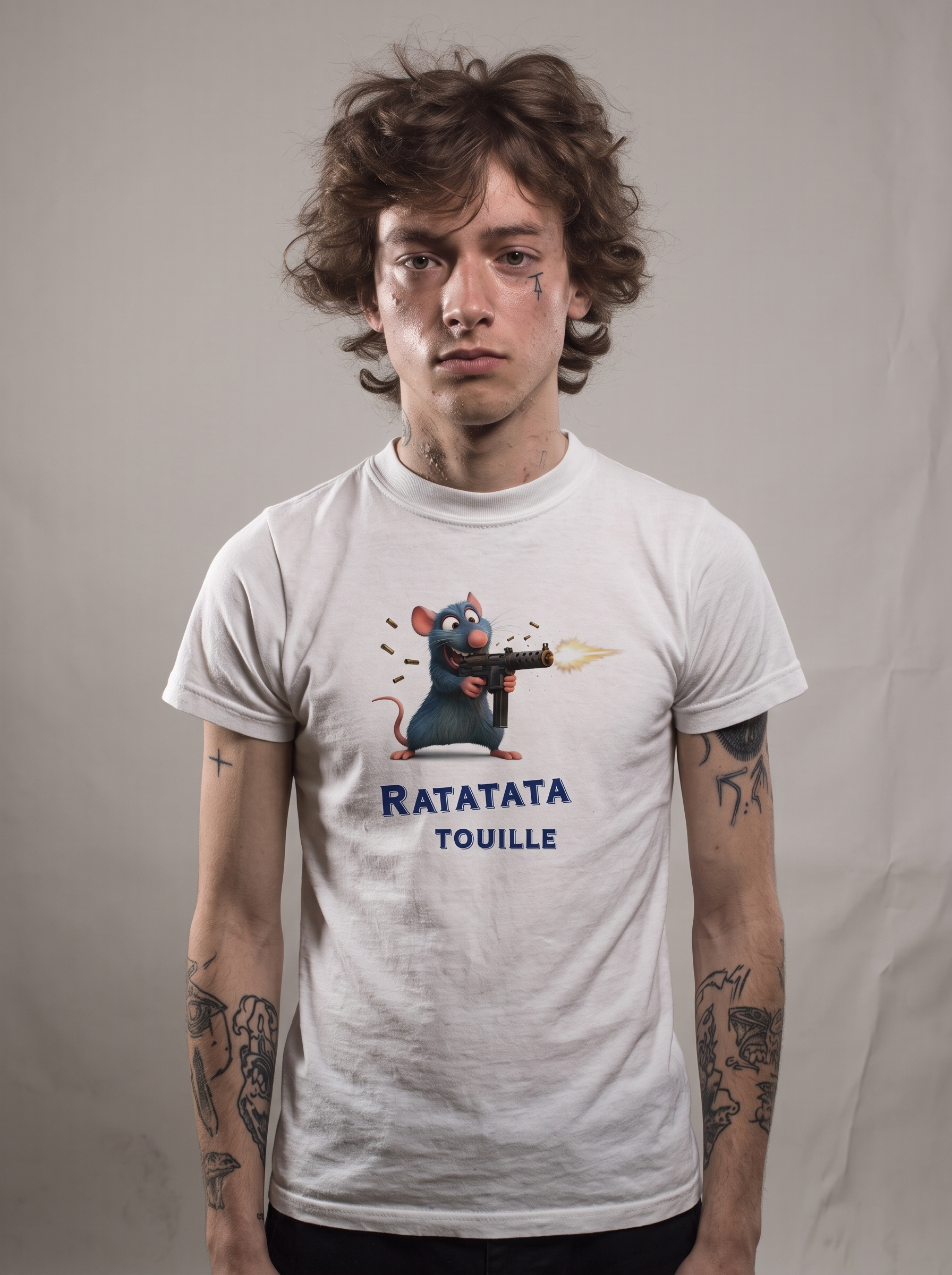Model traegt Ratatata T-Shirt